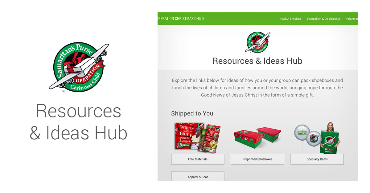 resources ideas hub operation christmas child extranet login